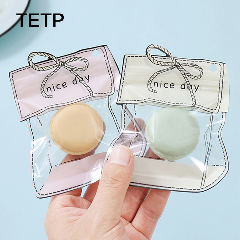 Reusable Zip Bag - TETP 100Pcs Pink/Green Ziplock Bags Hairpin