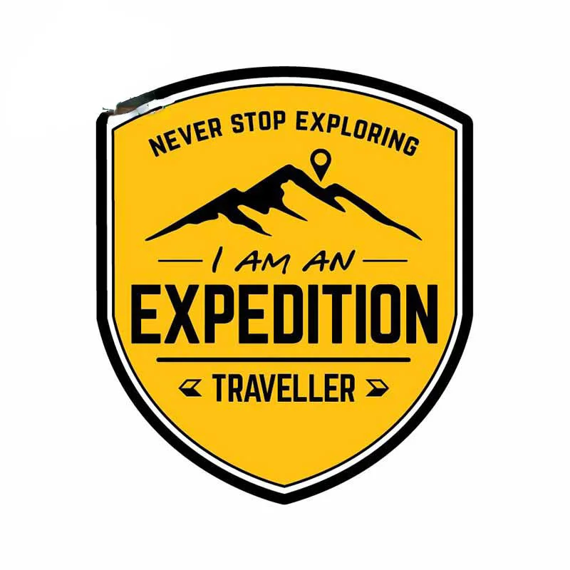 Travel Accessories Personalised - 13cm Expedition Travel Car Sticker Never