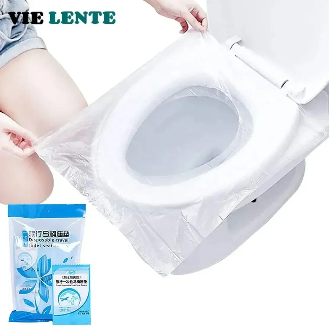 Travel Accessories Gadget - 10/50PCS Biodegradable Disposable Plastic Toilet Seat