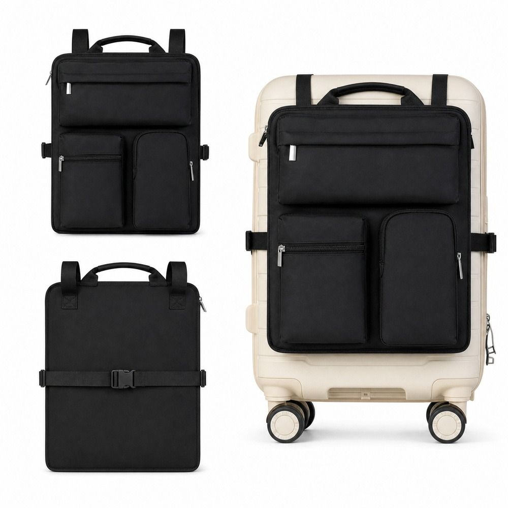 Travel Accessories Luggage Straps - Multi Pockets Luggage Organizer Adjustable Straps