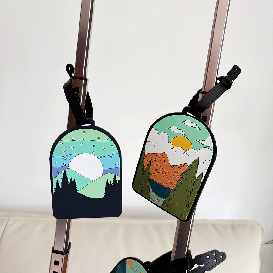 1/3/6pcs landscape luggage tag - Travel Accessories Personalised review and price