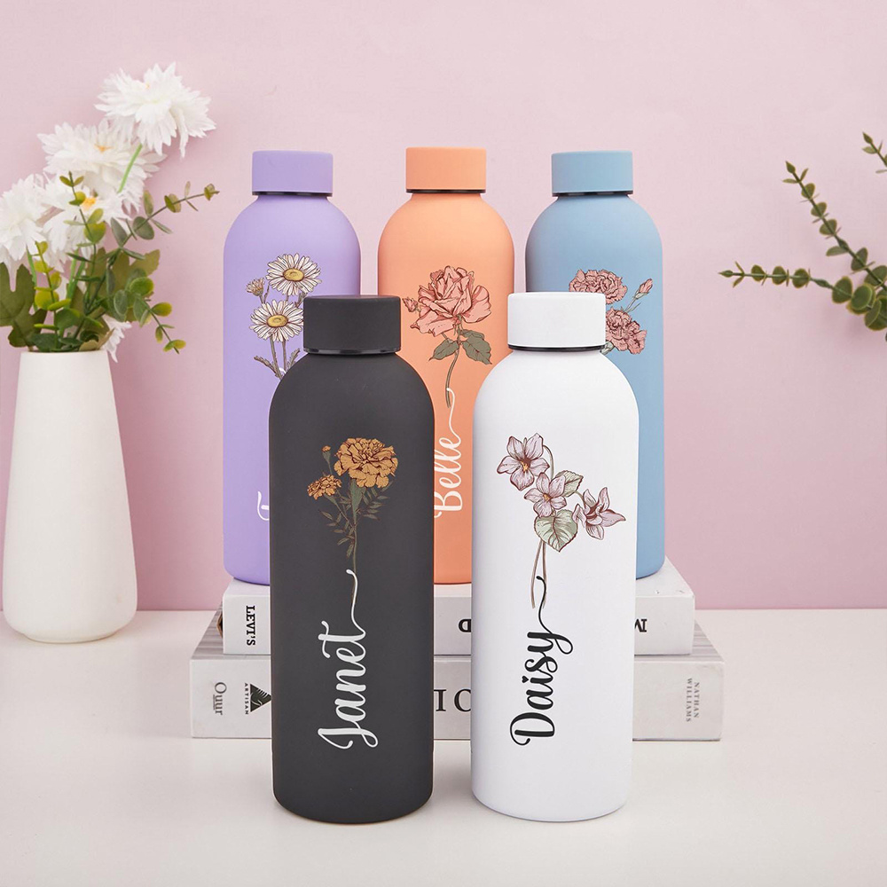 Customized Floral Water Bottle - Portable Travel Kettle review and price