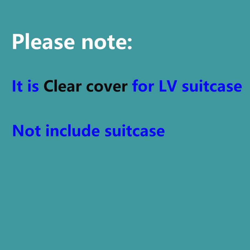 Transparent Cover for LV Suitc - Travel Accessories Louis Vuitton review and price