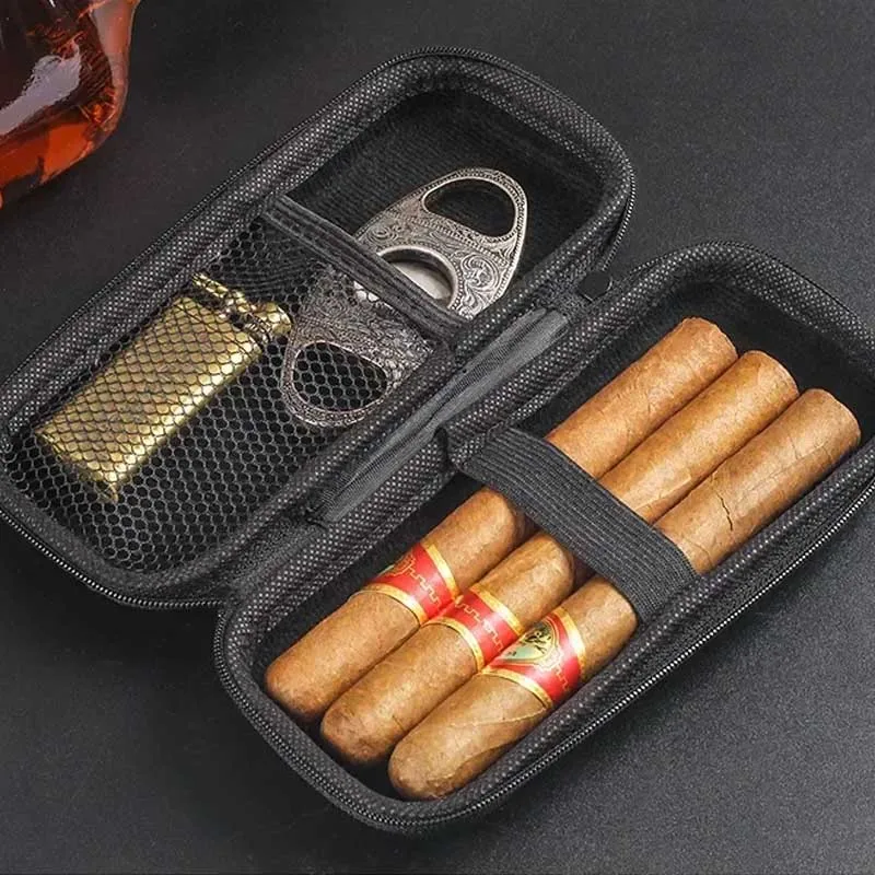 Portable Cigar Case EVA Light  - Travel Accessories Gadget review and price