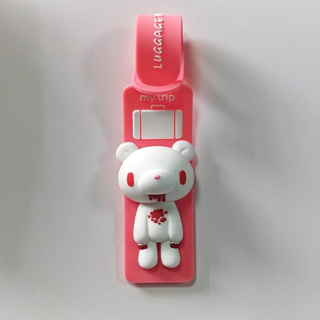 Cute Cartoon Bear Silicone Lug - Travel Accessories Luggage Straps review and price