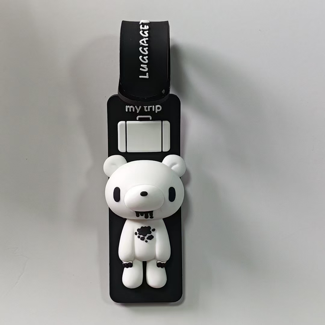 Cute Cartoon Bear Silicone Lug - Travel Accessories Luggage Straps review and price