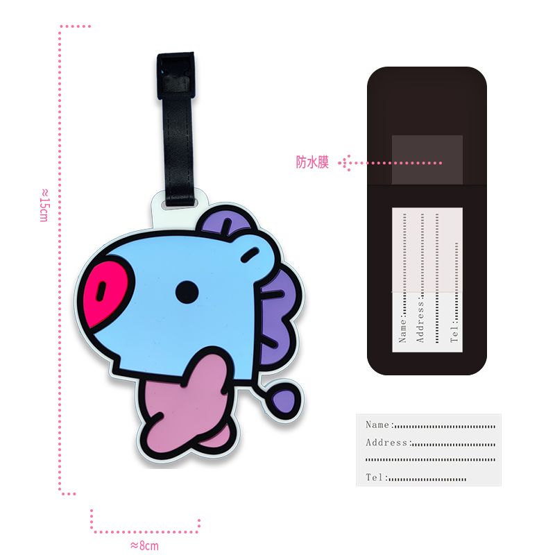 BT21 cartoon cute keychain Kaw - Travel Accessories Sale review and price
