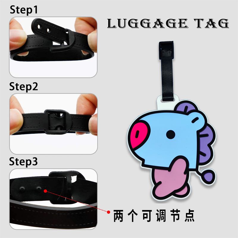 BT21 cartoon cute keychain Kaw - Travel Accessories Sale review and price