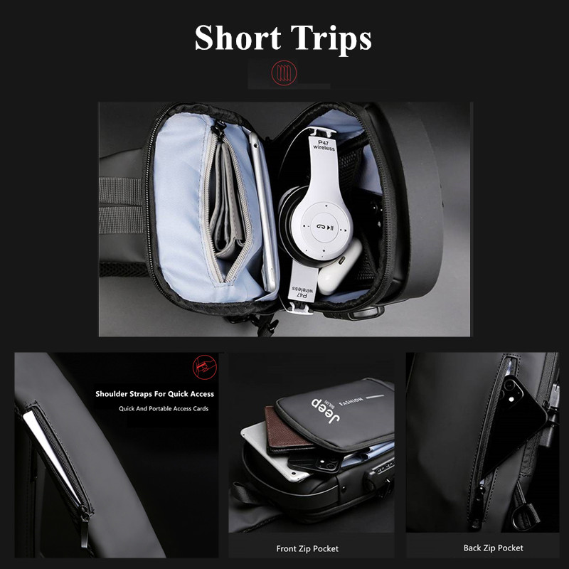 Jeep Buluo Men Anti Theft Slin - Travel Accessories Tech review and price