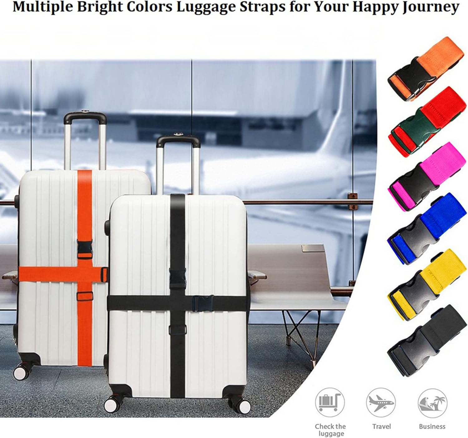 Bright Color Adjustable Luggag - Travel Accessories Luggage Straps review and price
