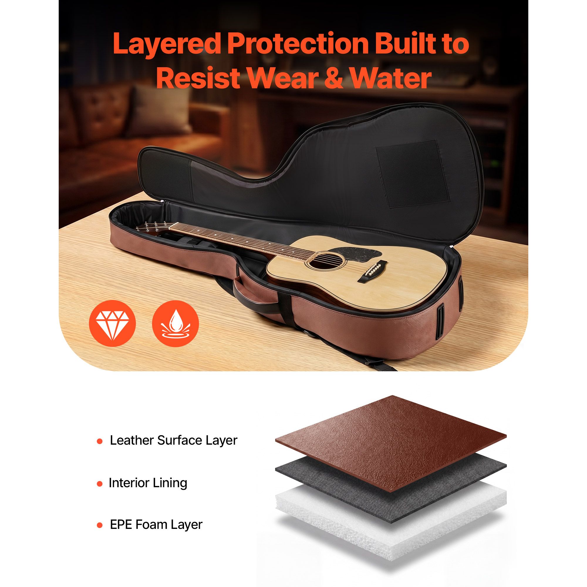Acoustic Guitar Hard Case, 47. - Travel Accessories Gadget review and price
