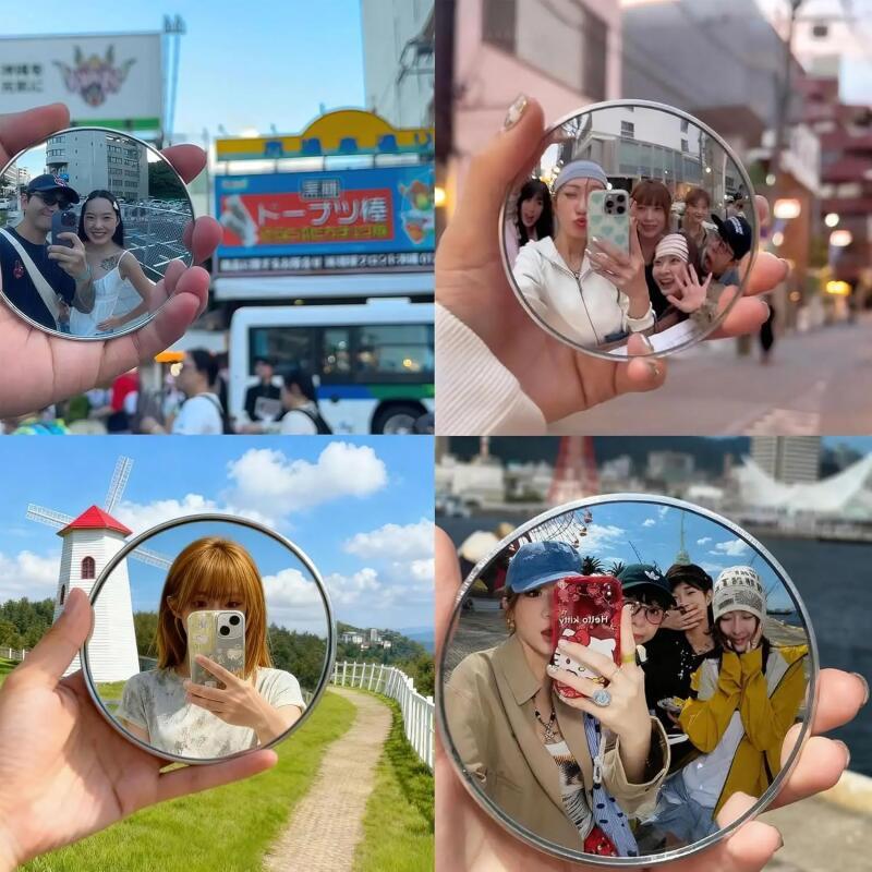 Handheld Selfie Mirror Portabl - Travel Accessories Gadget review and price