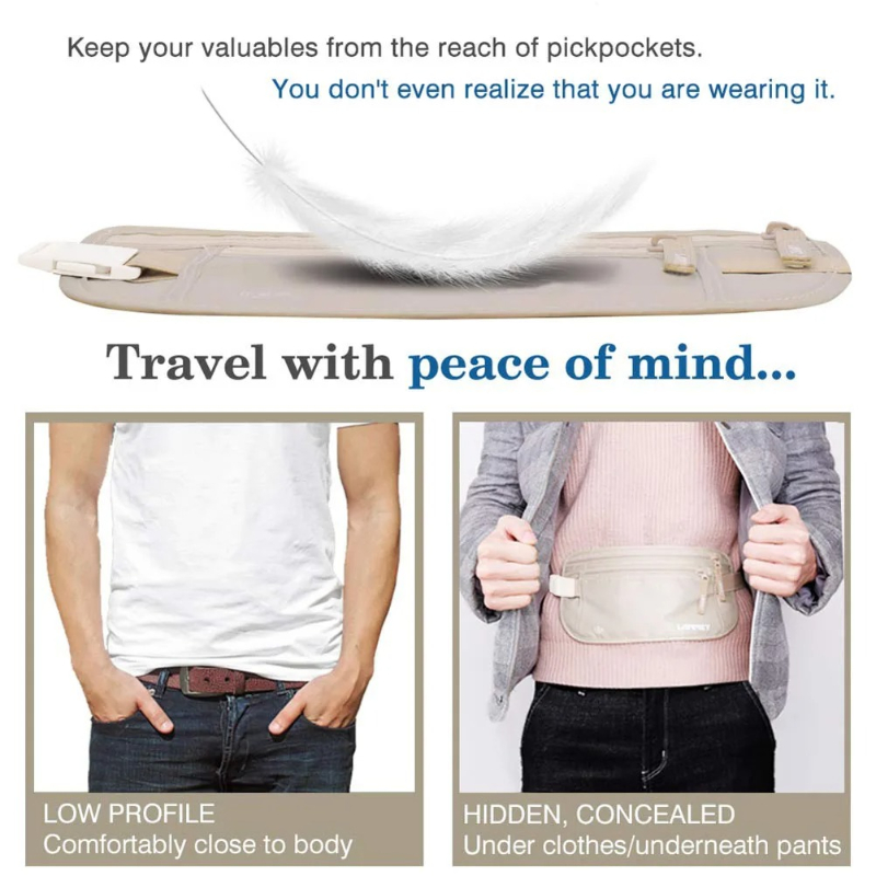 Invisible Travel Waist Packs P - Passport Holder Rfid review and price