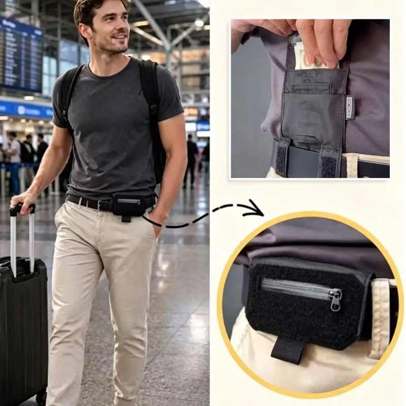 Portable Waist Belt Wallet,Men - Passport Holder Rfid review and price